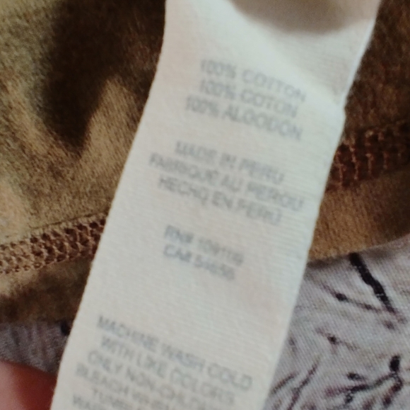 Life is Good Olive " Peace Graphic" Quarter Sleeve M - Picture 4 of 13